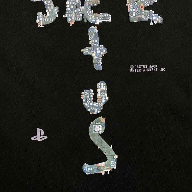 Camiseta Cactus Jack Travis Scott x Playstation Black
