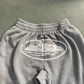 Conjunto Moletom Corteiz  RTW Cinza