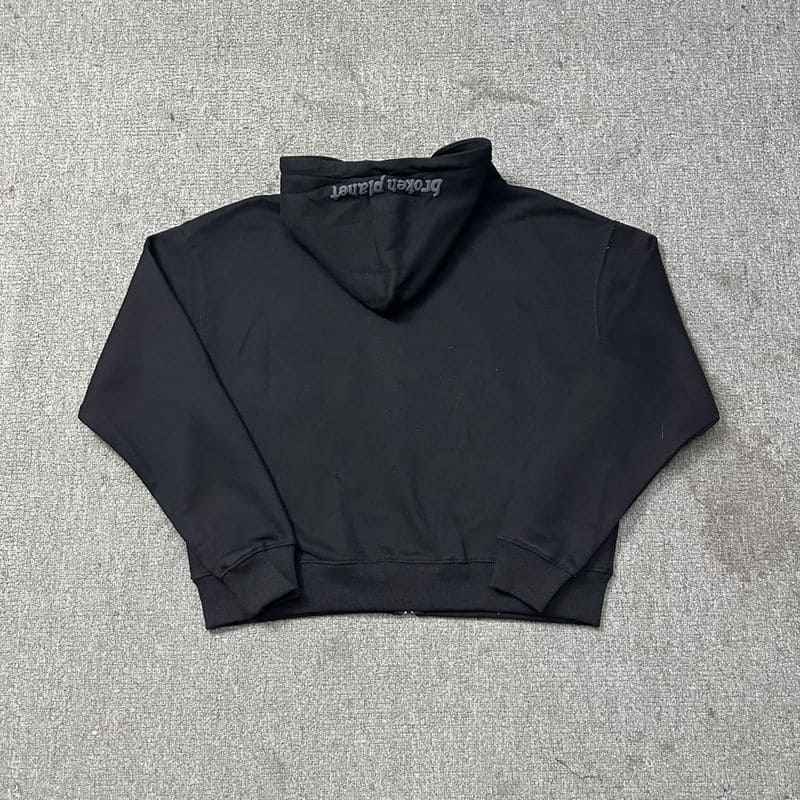 Moletom Broken Planet Zip Up Black