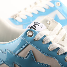 A Bathing Ape Bape Sta Patent Leather White Blue