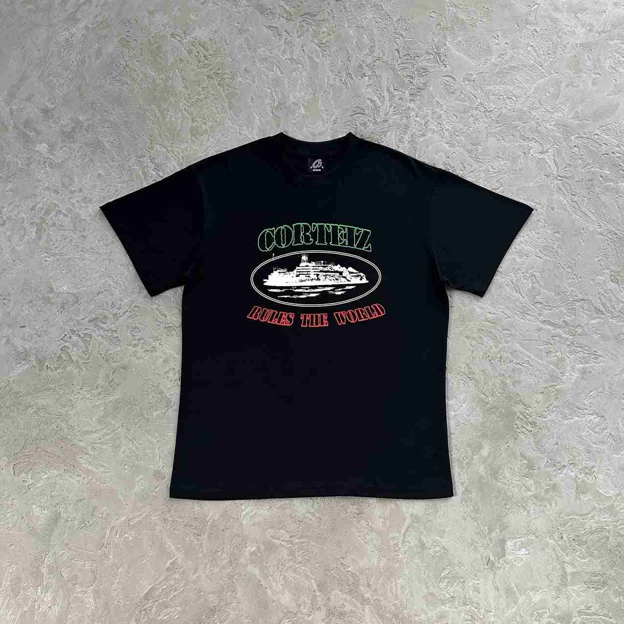 Camiseta Corteiz Og Alcatraz Itália Preta