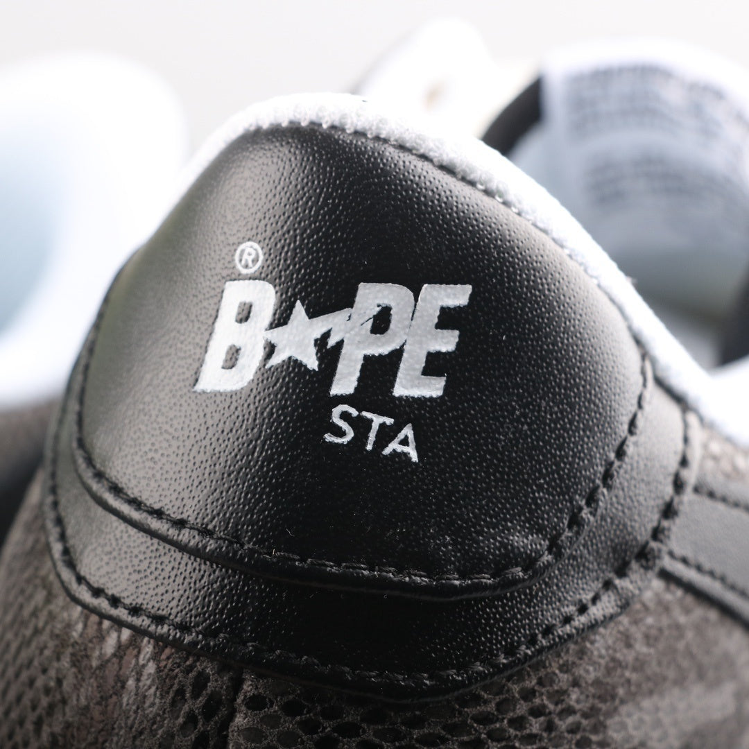 A Bathing Ape Bape Sta Low Serpentine Black