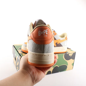 A Bathing Ape Bape Sta Grey Orange