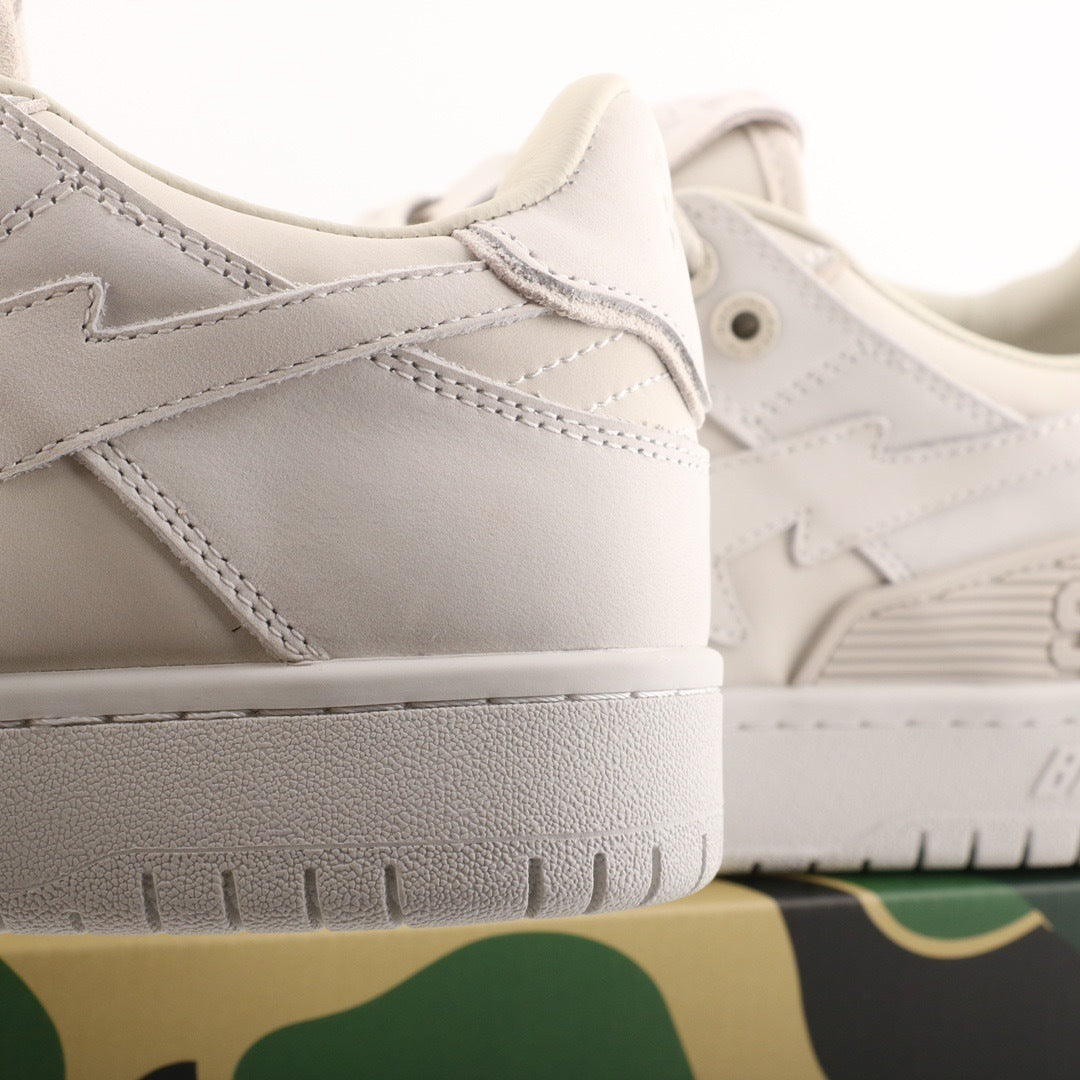 A Bathing Ape Bape Sk8 Sta Triple White