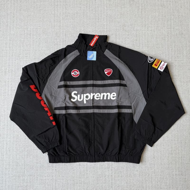 Jaqueta Supreme x Ducati Preta