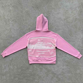 Jaqueta Corteiz Hybrid Knit Alcatraz Rosa