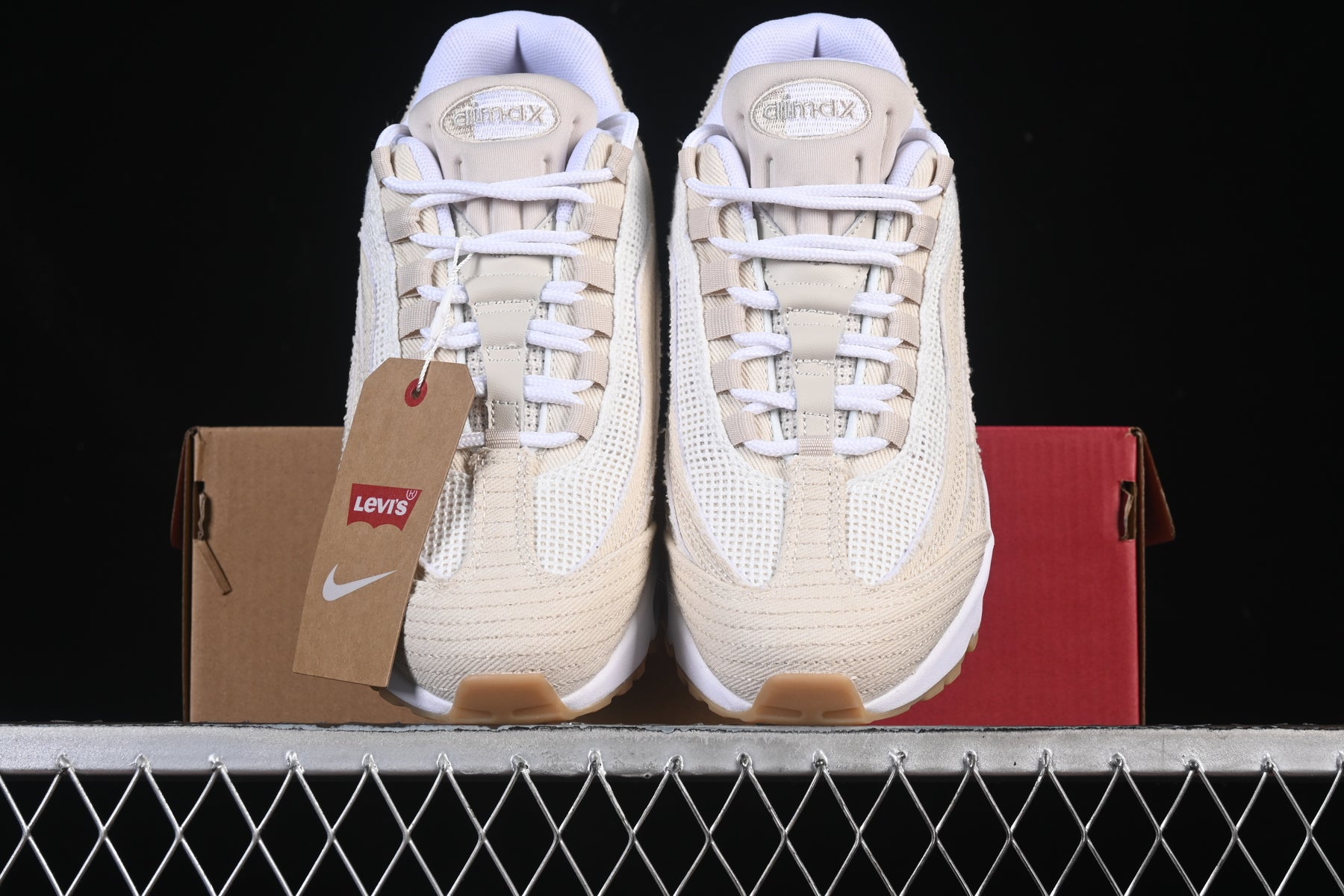 Levis x Nike Air Max 95 White and Ecru