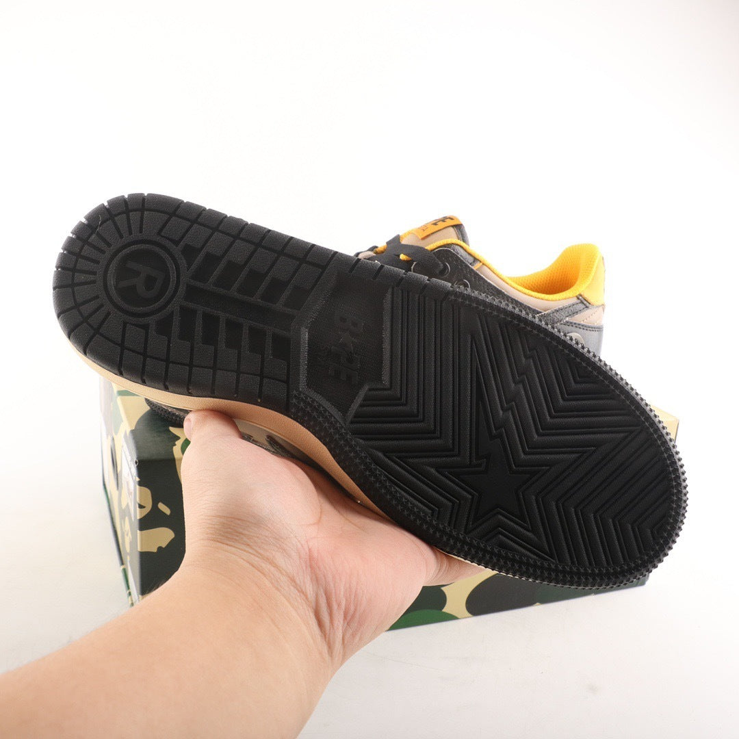 A Bathing Ape Bape SK8 Sta Vintage Black Yellow