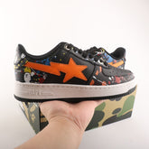 A Bathing Ape Bape Sta M2 Black Orange