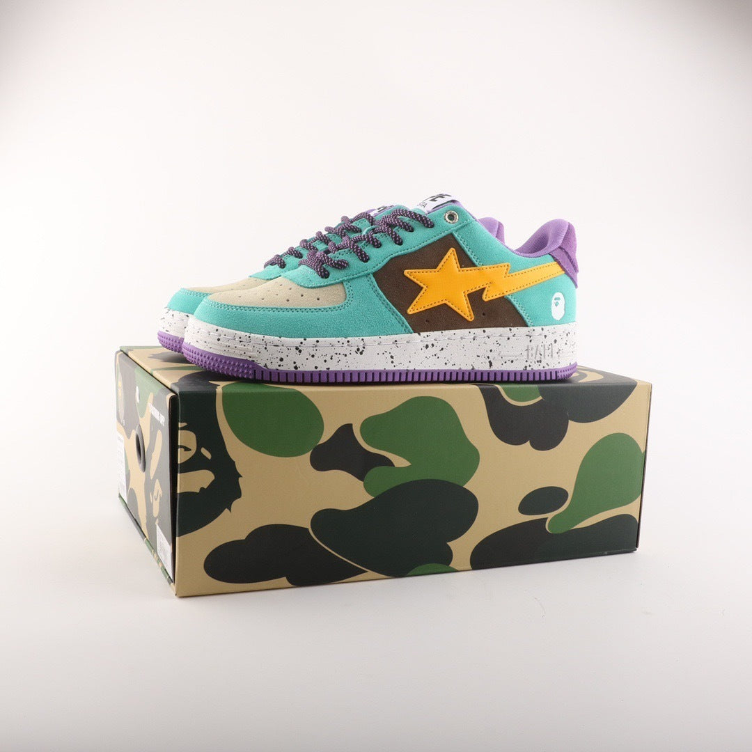 A Bathing Ape Bape Sta Brown Yellow