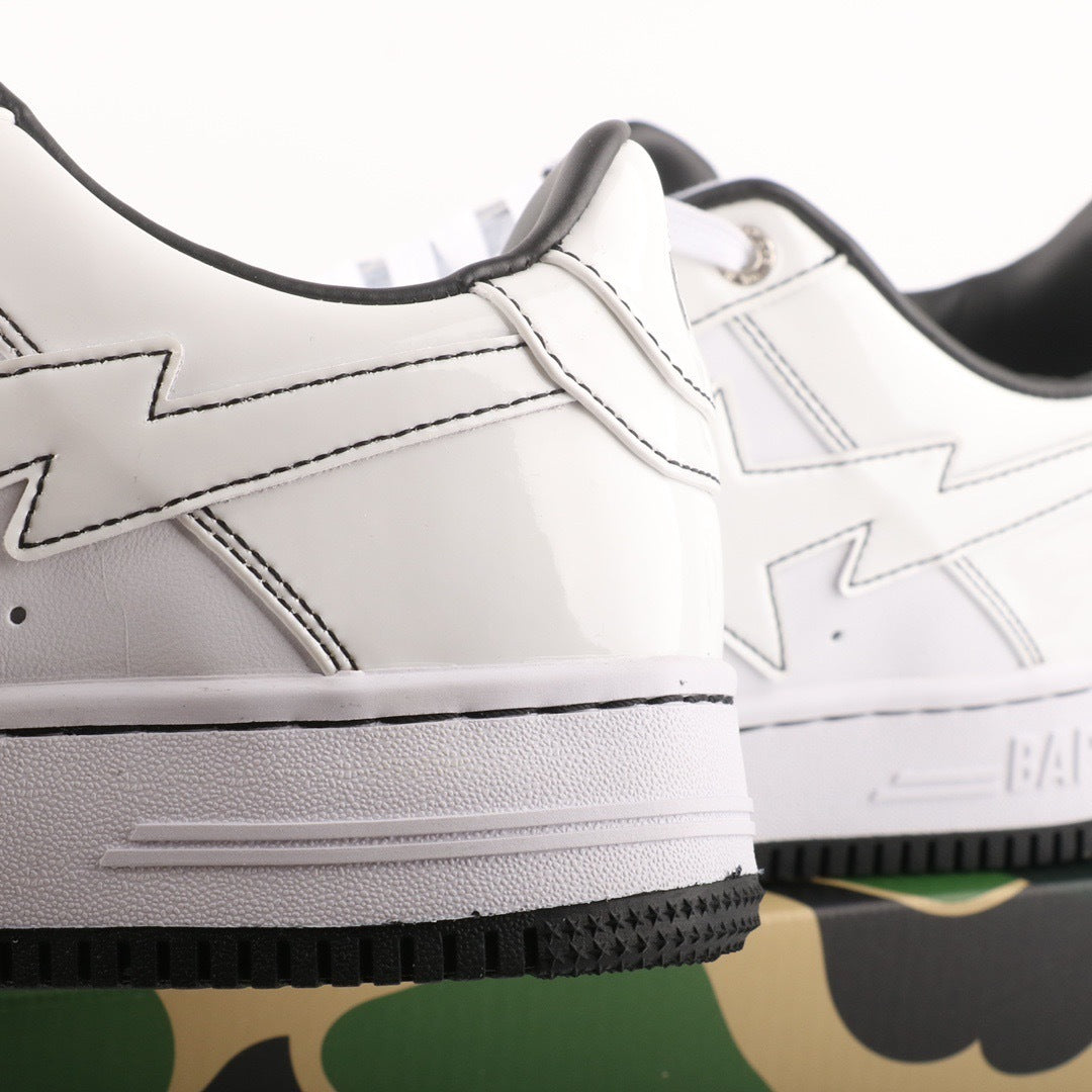 A Bathing Ape Bape Sta Black White Line
