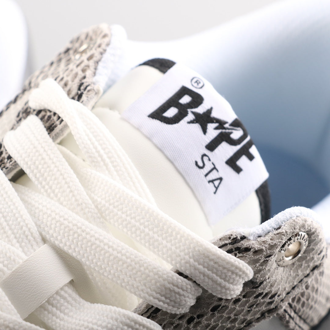 A Bathing Ape Bape Sta Low Serpentine White