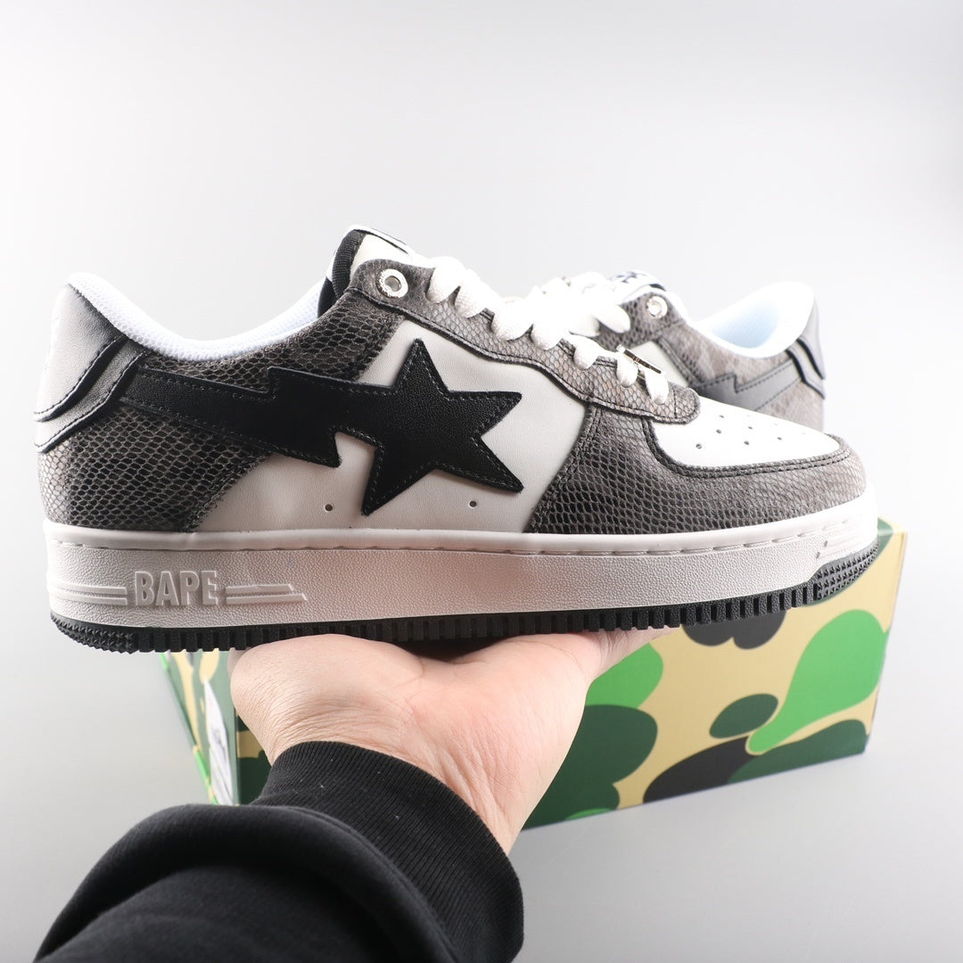 A Bathing Ape Bape Sta Low Serpentine Black