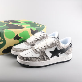 A Bathing Ape Bape Sta Low Serpentine White