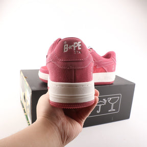 A Bathing Ape Bape Sta Pink Suede