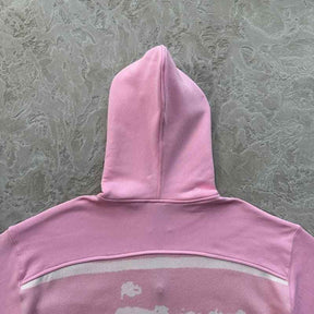 Jaqueta Corteiz Hybrid Knit Alcatraz Rosa