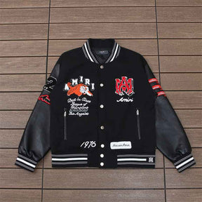 Jaqueta Amiri College Logo Patch Preta