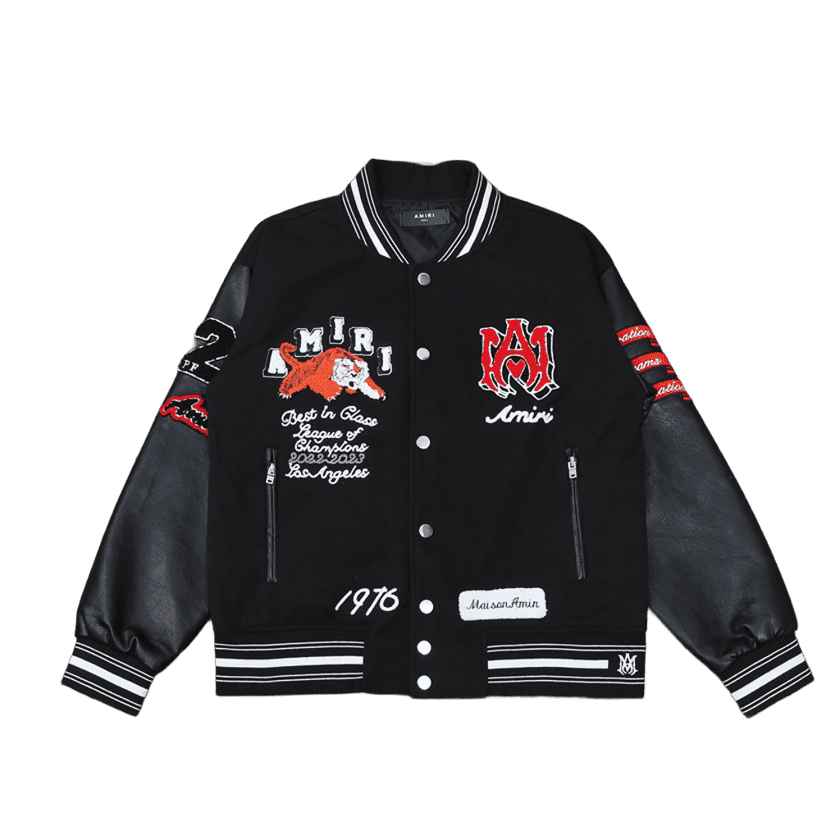 Jaqueta Amiri College Logo Patch Preta