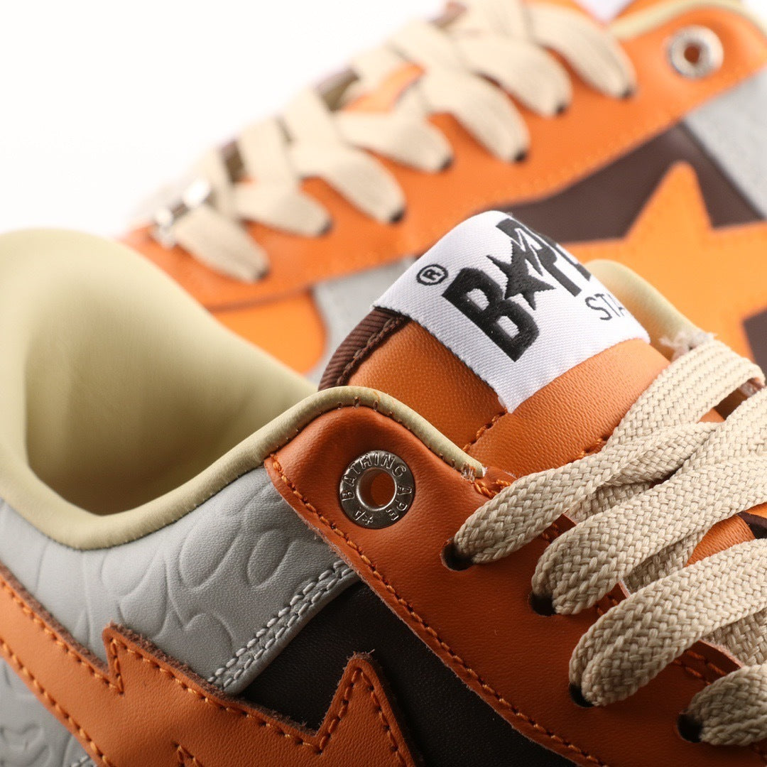 A Bathing Ape Bape Sta Grey Orange