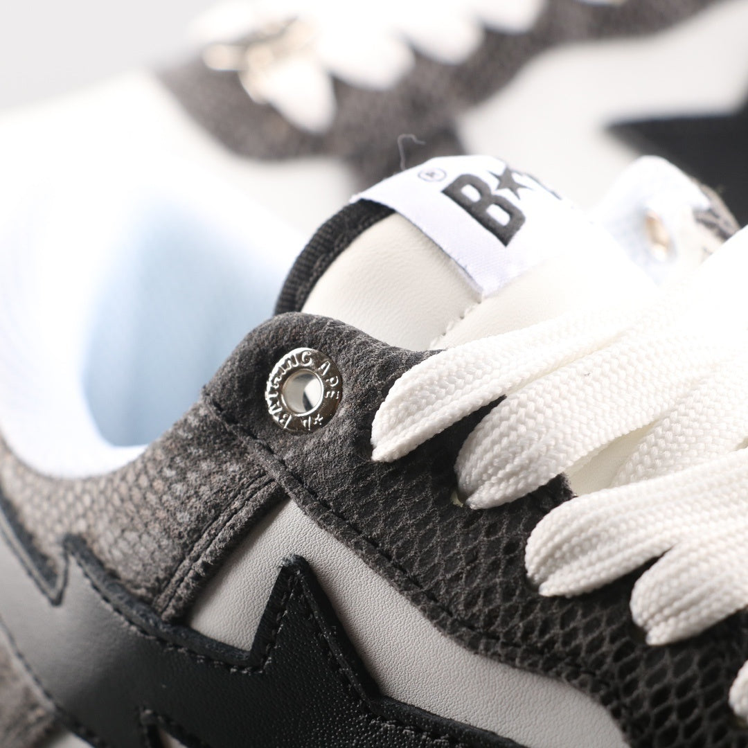 A Bathing Ape Bape Sta Low Serpentine Black