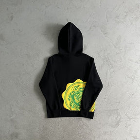 Conjunto Syna World College Logo Preto/Amarelo