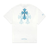 Camiseta Chrome Hearts Triple Cross Logo Branca