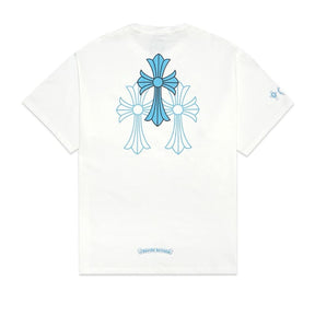 Camiseta Chrome Hearts Triple Cross Logo Branca