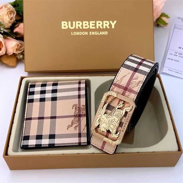 Combo Carteira + Cinto Burberry