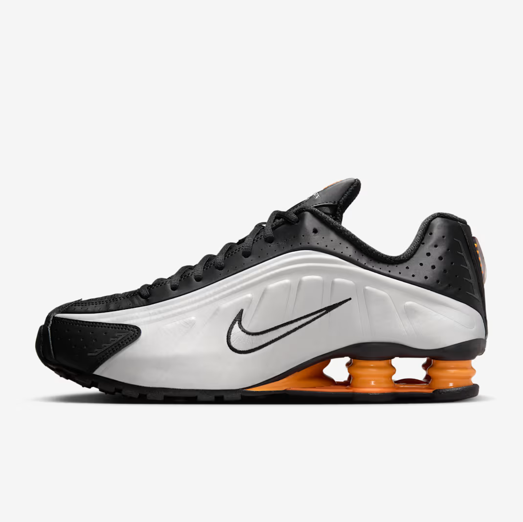 Nike Shox R4 Black Silver Orange